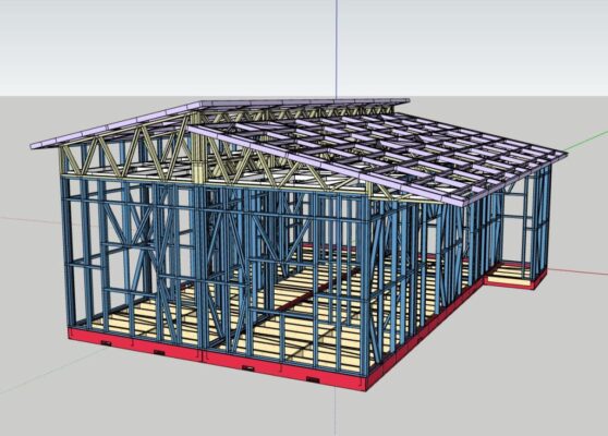 thiết kế khung thép nhẹ fujitruss