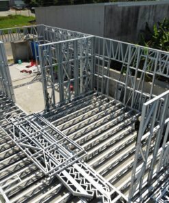 Thi công nhà trọ bằng phương pháp khung kéo thép nhẹ